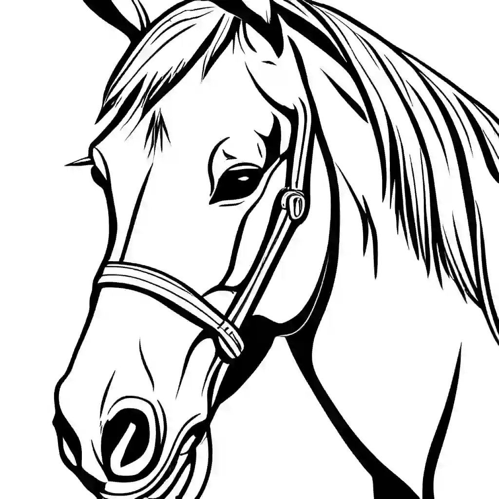 Mules coloring pages